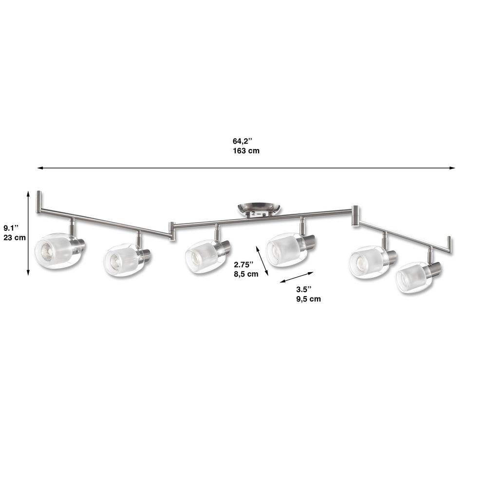 Beldi Salem Collection 6 Light Nickel Track Lighting Fixture 1080