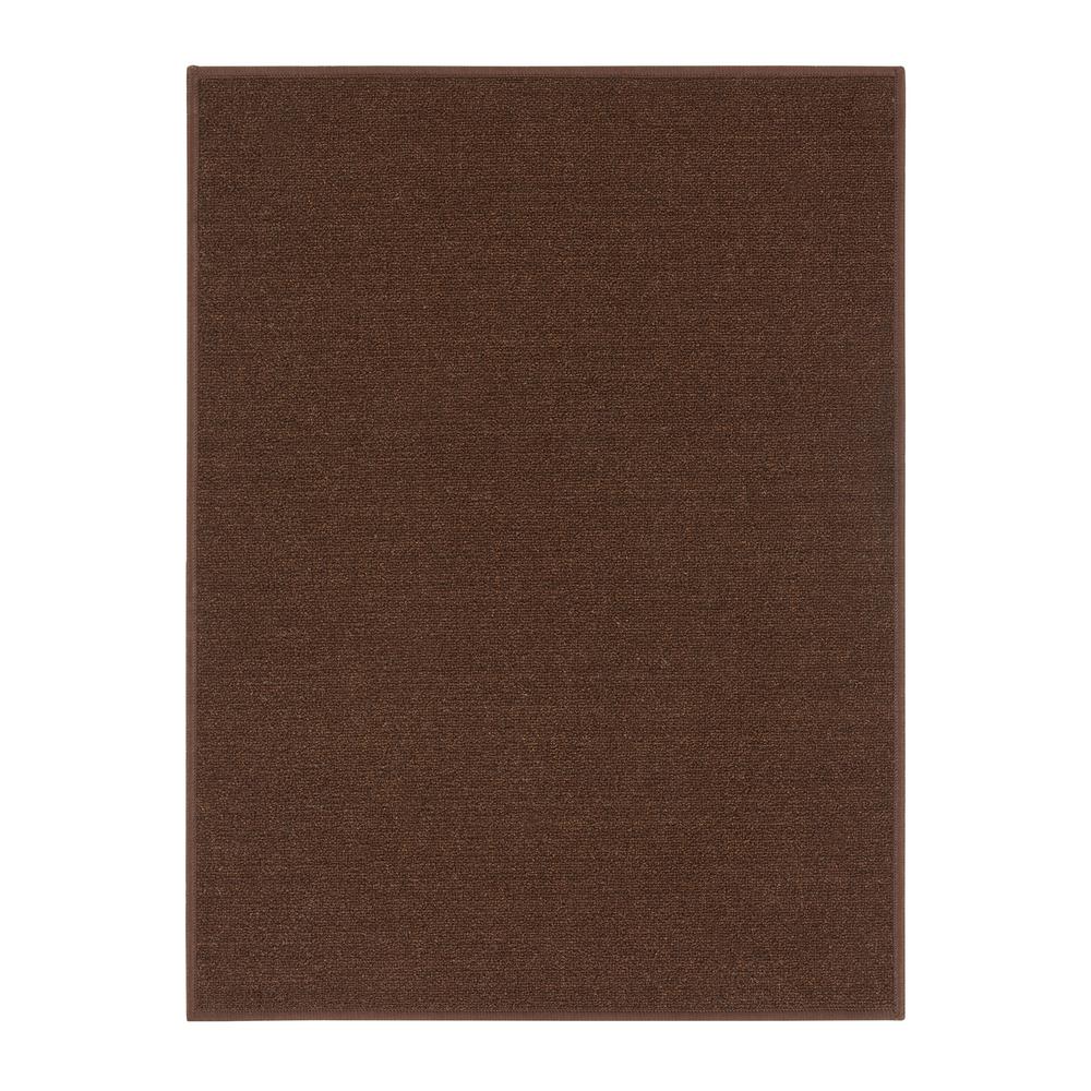 Ottomanson Ottohome Collection Solid Design Brown 2 ft. 3 in. x 3 ft ...