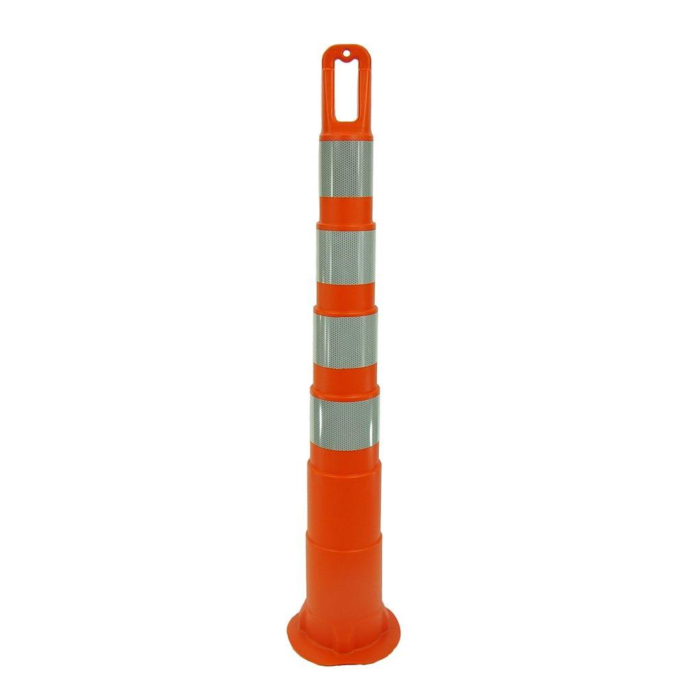 Three D Traffic Works 42 in. Orange Safety Cone without Base and 4