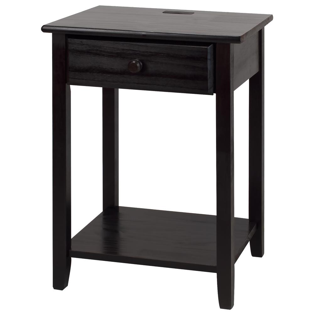 Espresso Nightstands Bedroom Furniture The Home Depot