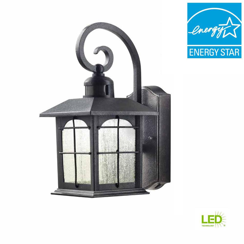 Home Decorators Collection Aged Iron Motion Sensing Outdoor Led Wall Home Decorators Collection Aged Iron Motion Sensing Outdoor Led Wall Lantern