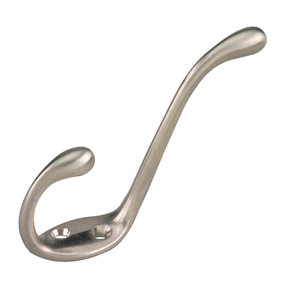 Coat hook. Крючок никель. Крючок 40. Мет.крючок (8см.). Крючок, цвет матовый никель.