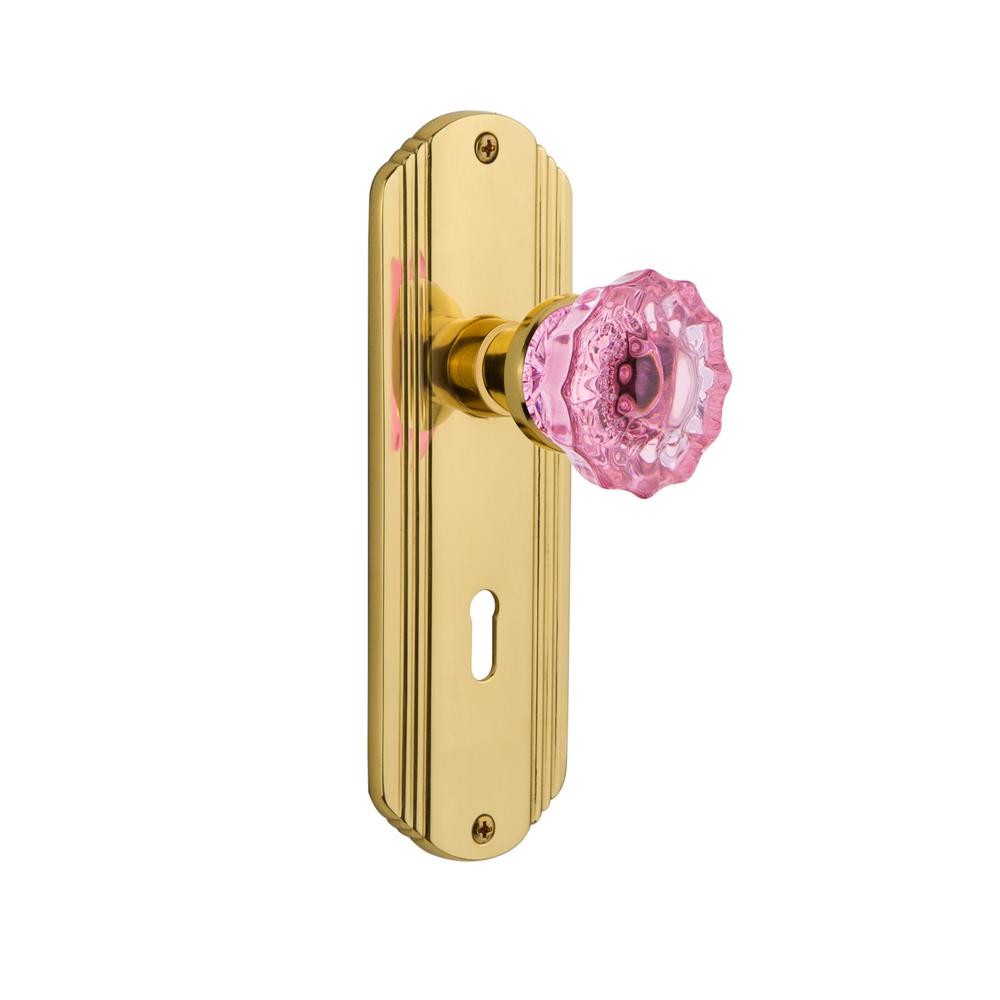 Nostalgic Warehouse Deco Plate With Keyhole Single Dummy Crystal