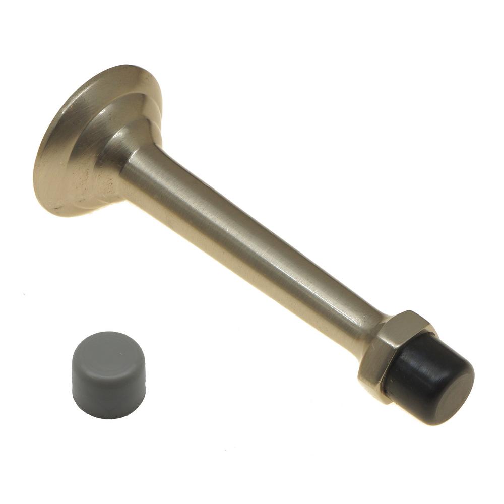 Prime Line Satin Nickel Door Blocker Entry Door Stop U 10827