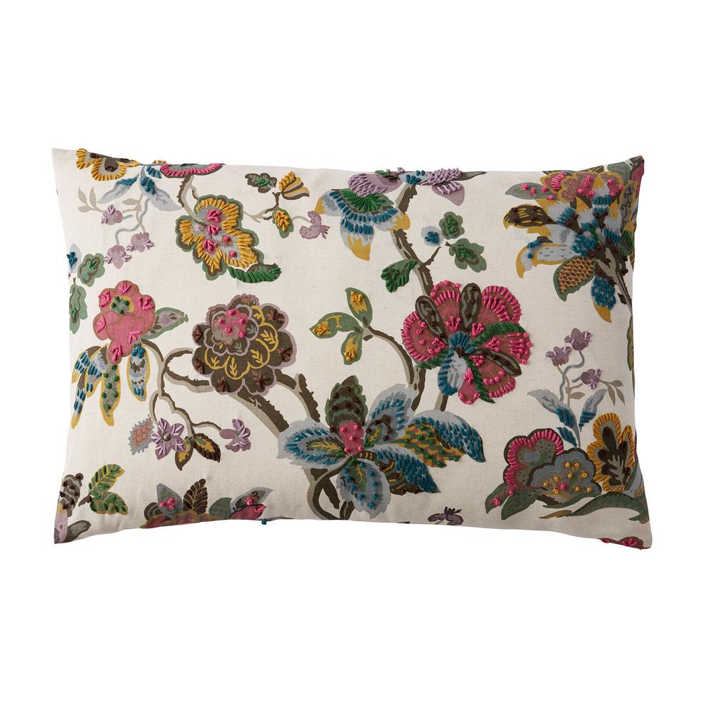 red floral pillows