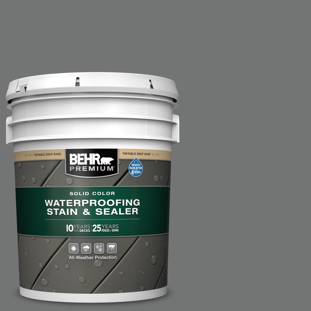 BEHR Premium 5 gal. N5205 Iron Mountain Solid Color BEHR Premium 5 gal. N5205 Iron Mountain Solid Color