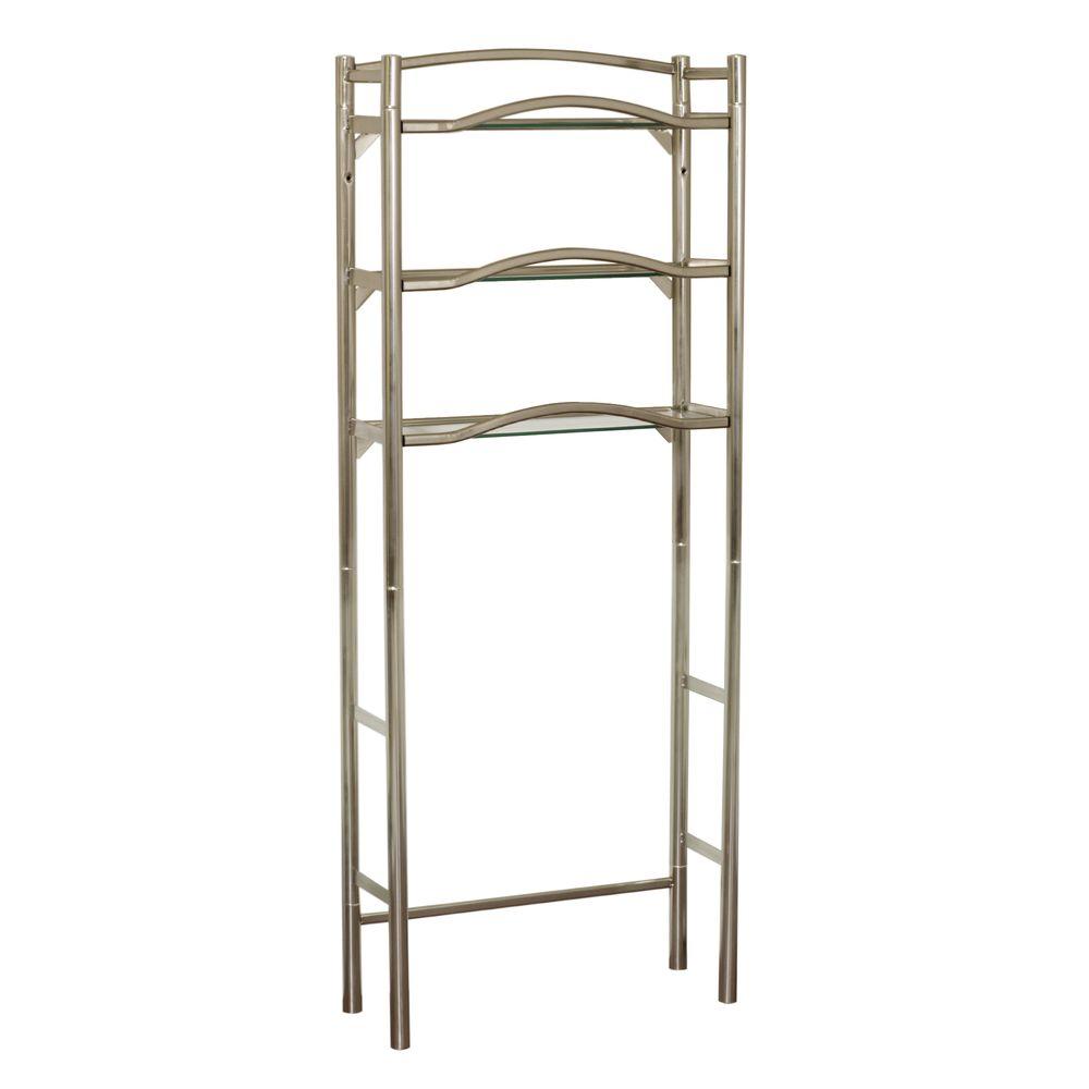 With 3 Storage Shelves Sa Zenna Home Metal Over The Toilet Bathroom Spacesaver