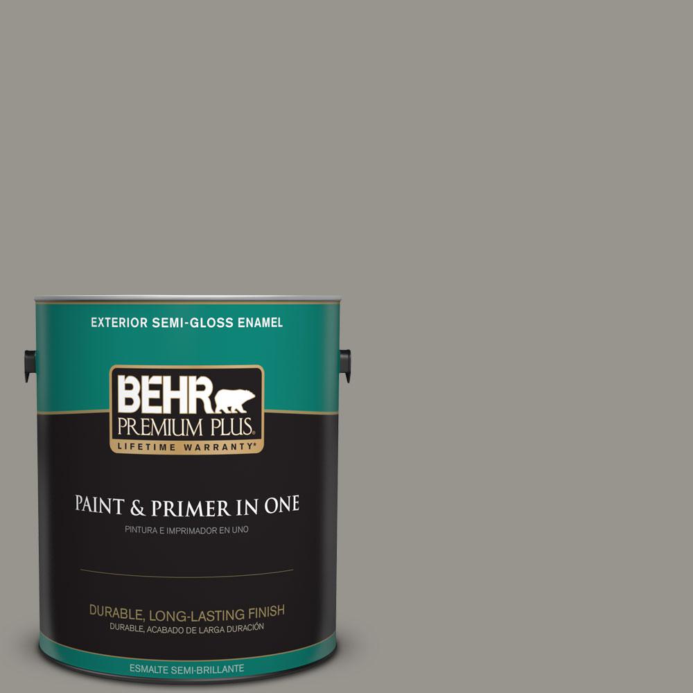 Behr Premium Plus 1 Gal N360 4 Battleship Gray Semi Gloss Enamel N360 4 Battleship Gray Semi Gloss Enamel