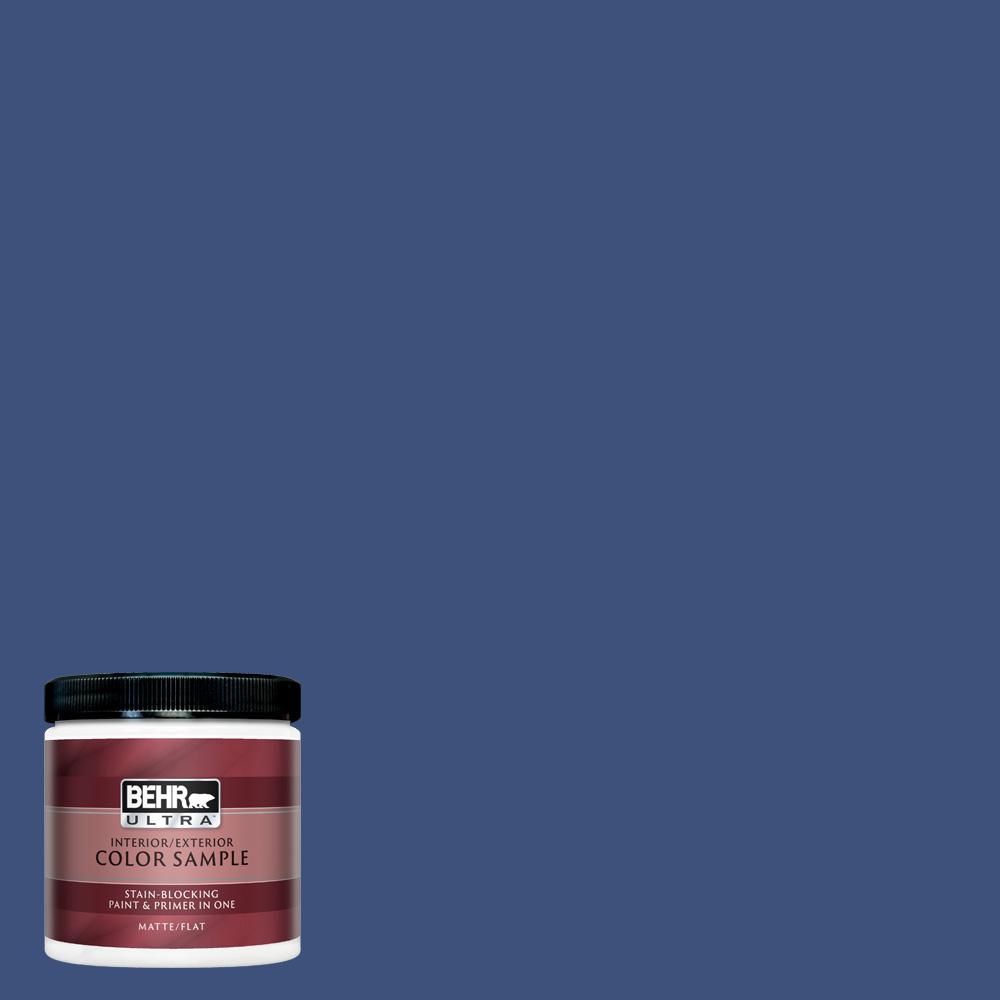 Behr Ultra 8 Oz 600d 7 Daring Indigo Matte Interior Exterior
