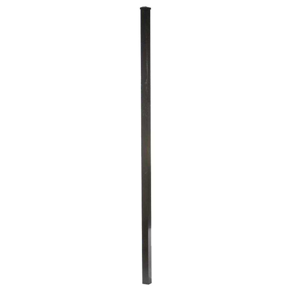 DIY Universal Fence 2 in. x 2 in. x 76 in. Aluminum Post With ...