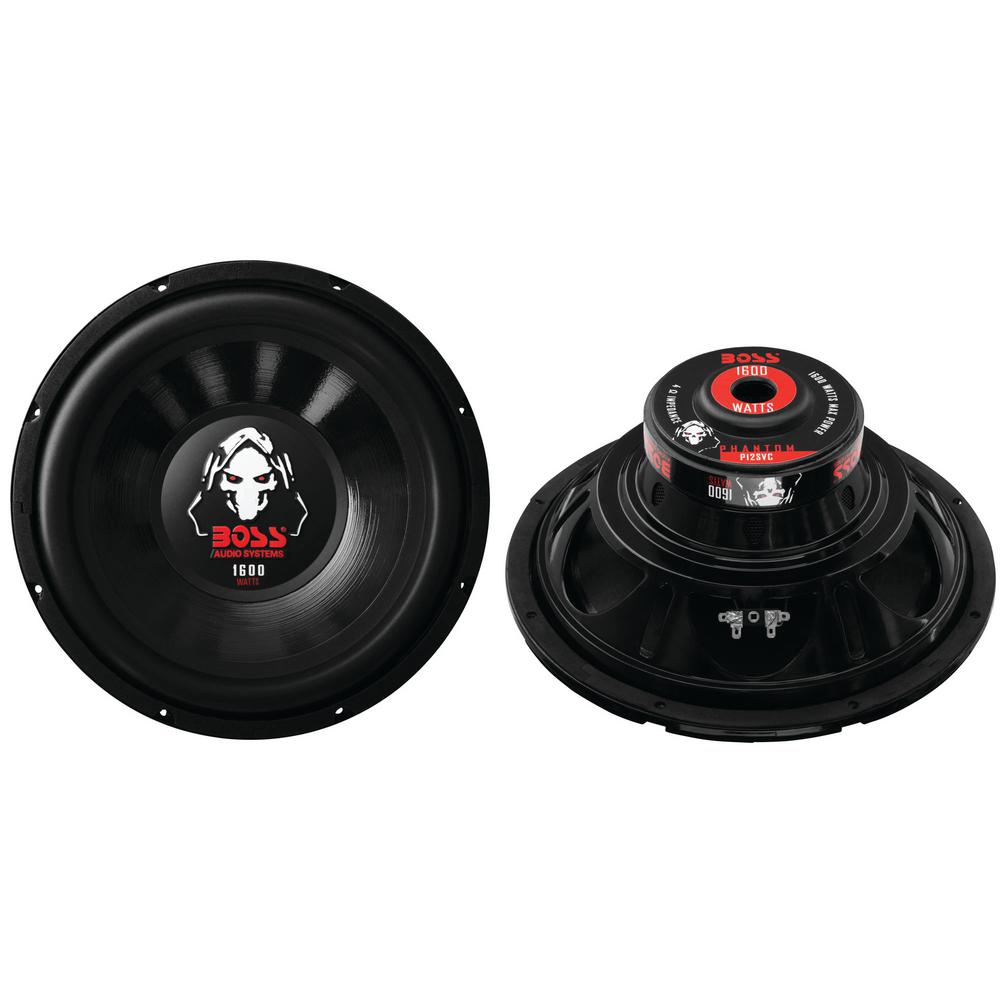 12" 3200W Car Audio Power Subwoofer Sub Woofer Stereo SVC 4 Ohm2 x