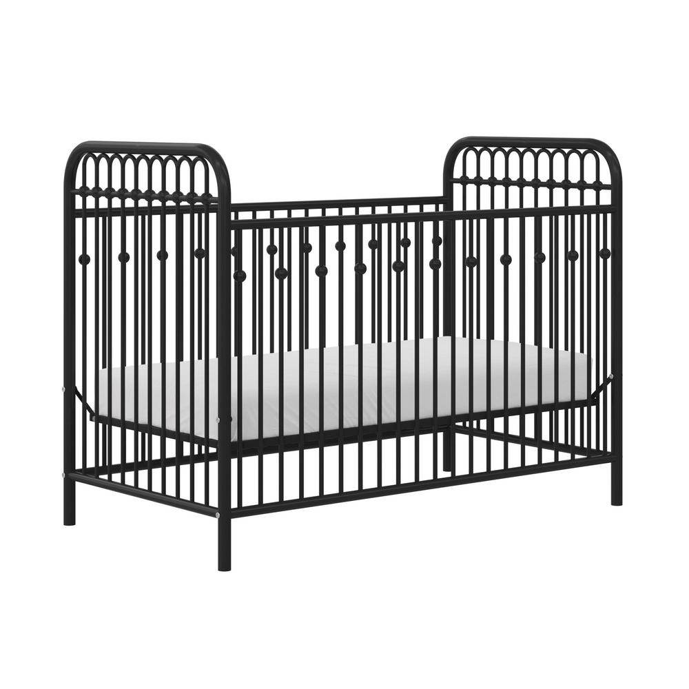 Little Seeds Monarch Hill Ivy Black Metal Baby Crib