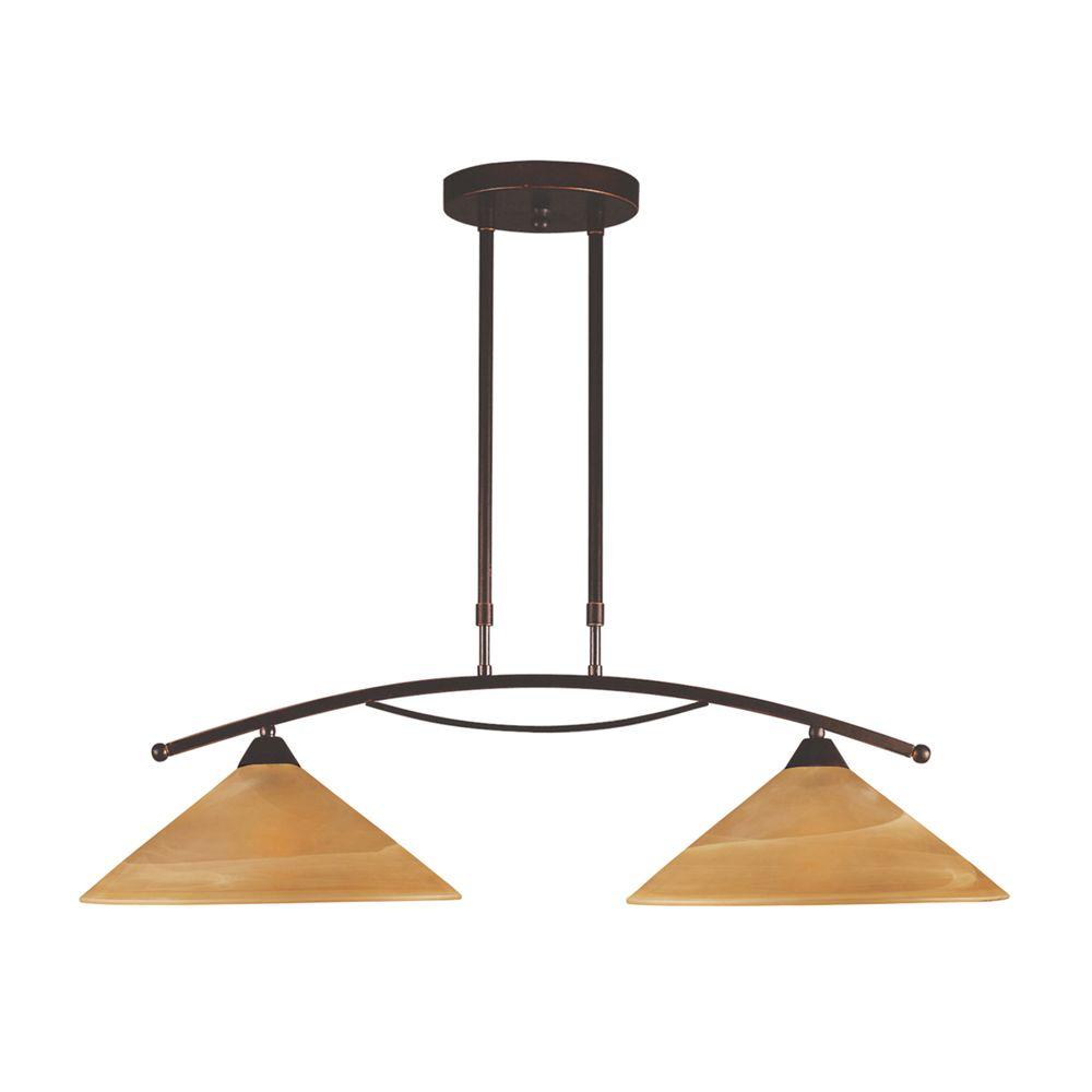 An Lighting Elysburg 2 Light Aged Bronze Island With Tea An Lighting Elysburg 2 Light Aged Bronze Island With Tea Swirl Gl Shades