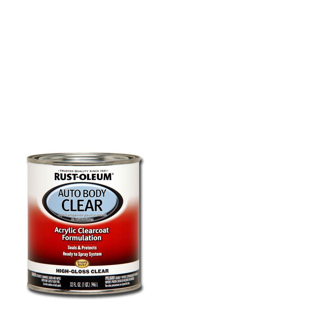 Rust Oleum Automotive 1 qt. High Gloss Clear Auto Body Acrylic 