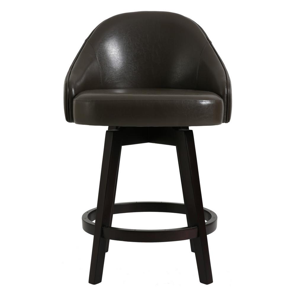 New Ridge Home Goods Chapman 39 in. high Brown Counter Heigh Swivel