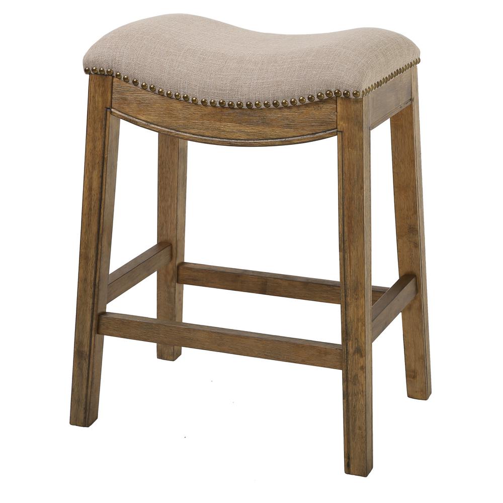New Ridge Home Goods Saddle Style 25 Counter Height Stool With
