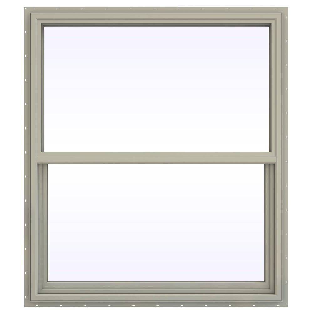 JELD-WEN 41.5 In. X 47.5 In. V-4500 Series Single Hung Vinyl Window ...