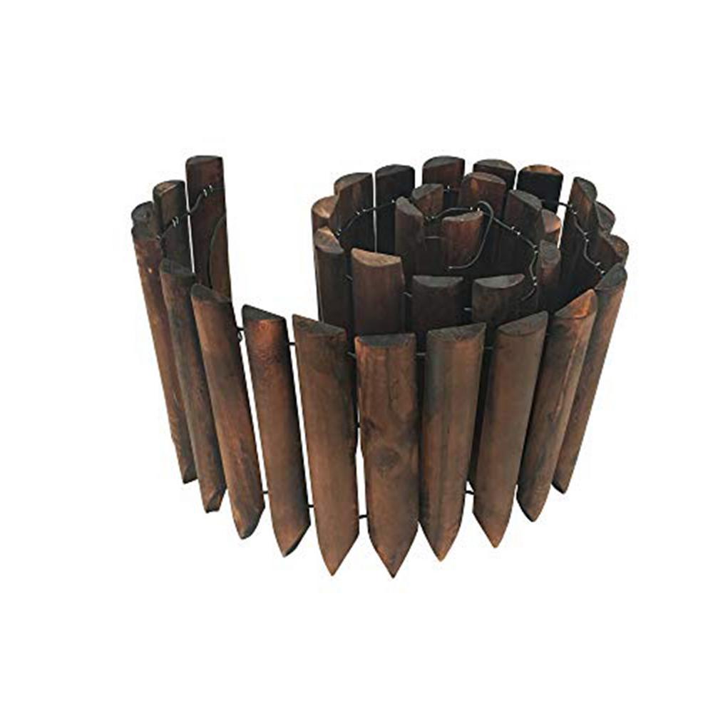 Worth Garden 48 in. L x 8 in. Tall Wooden Landscape Border Edging