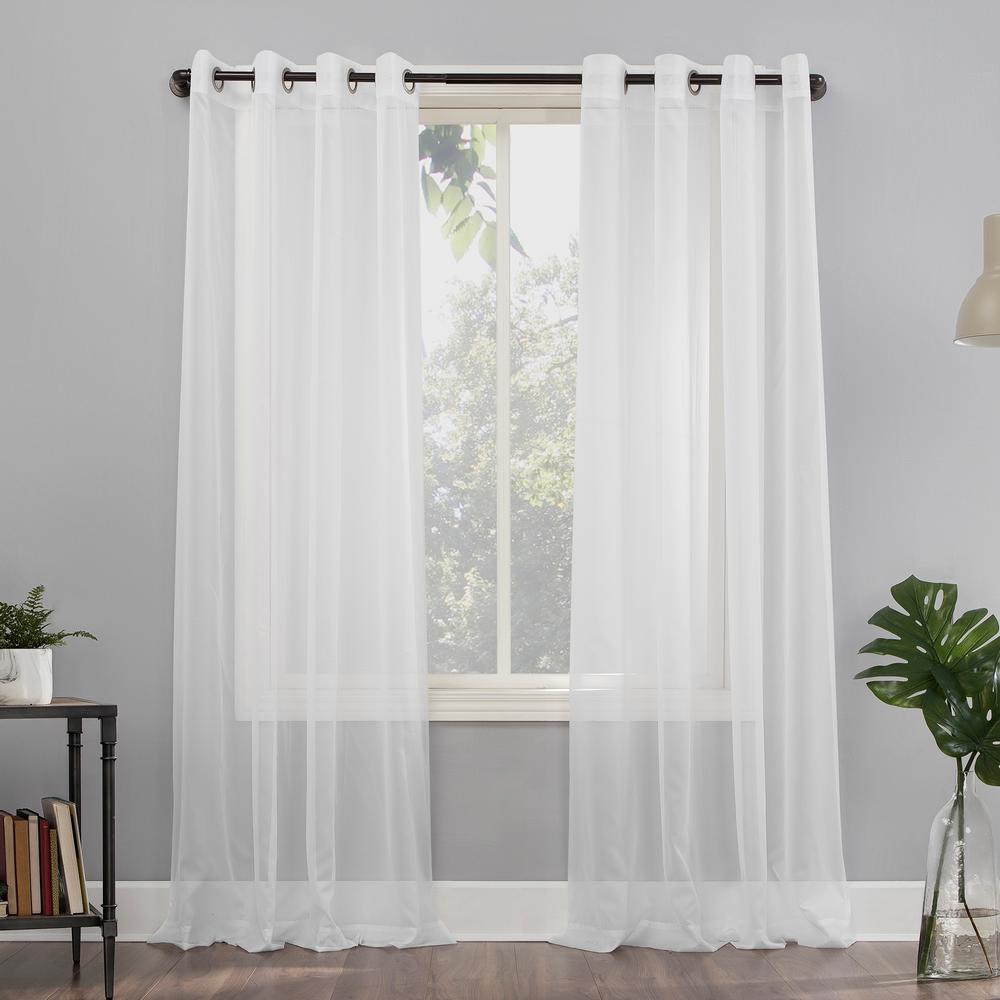 white voile curtains