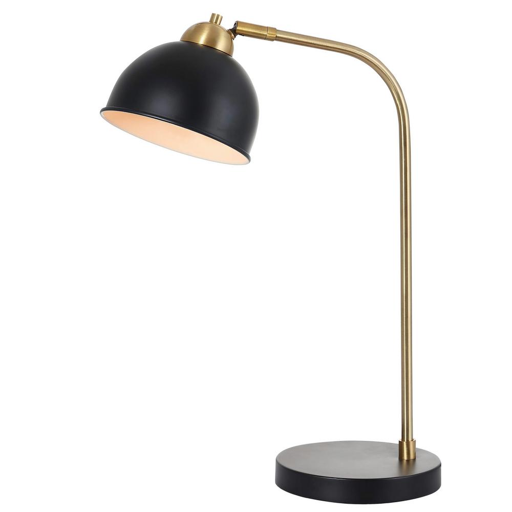 Black Brass Gold Arc Table Lamp, Brass Desk Lamps Black Shade