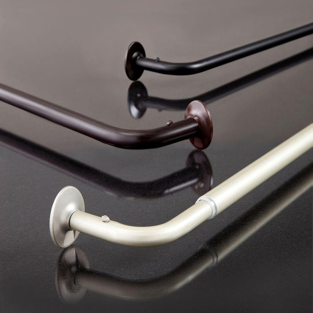 Eclipse 28 In 48 Telescoping 5 8 Room Darkening Curtain Eclipse 28 In 48 Telescoping 5 8 Room Darkening Curtain Rod Kit Espresso Ec79234rem The Home Depot