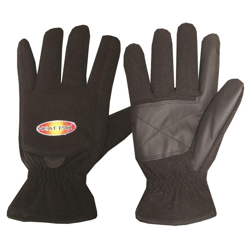ThermaFur Medium Black Heated Fleece Gloves5537Medium The Home Depot