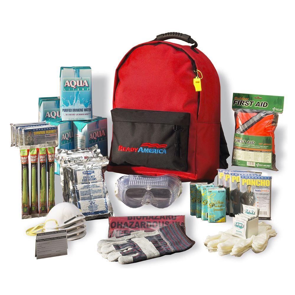 Ready America 4-Person 3-Day Basic Emergency Kit with Backpack-70380 - The Home Depot