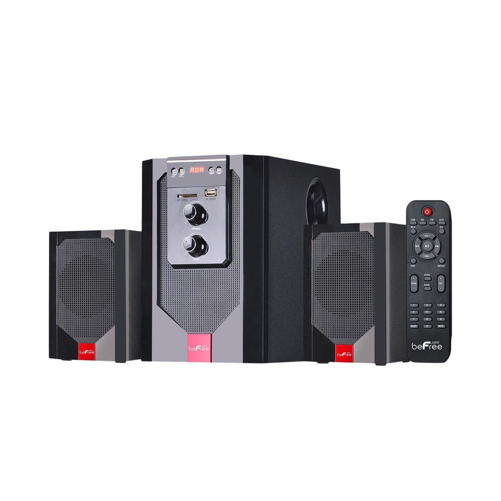 beFree Sound 2.1 Channel Surround Sound Home Theater Speaker System w//Bluetooth