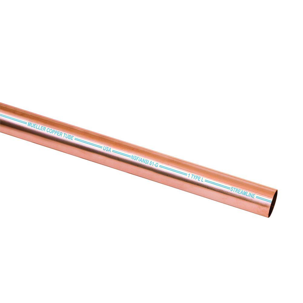 Mueller Streamline 1 in. x 10 ft. Copper Type M Rigid TubingMH10010
