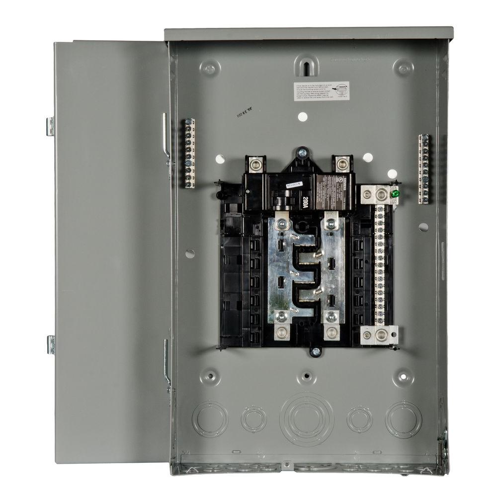 panel 8 breaker Space PL 8 Main Amp Series 16 Breaker Siemens Circuit 200