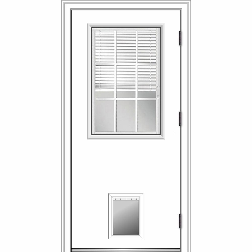 MMI Door 32 in. x 80 in. Internal Blinds/Grilles LeftHand Outswing 1/2