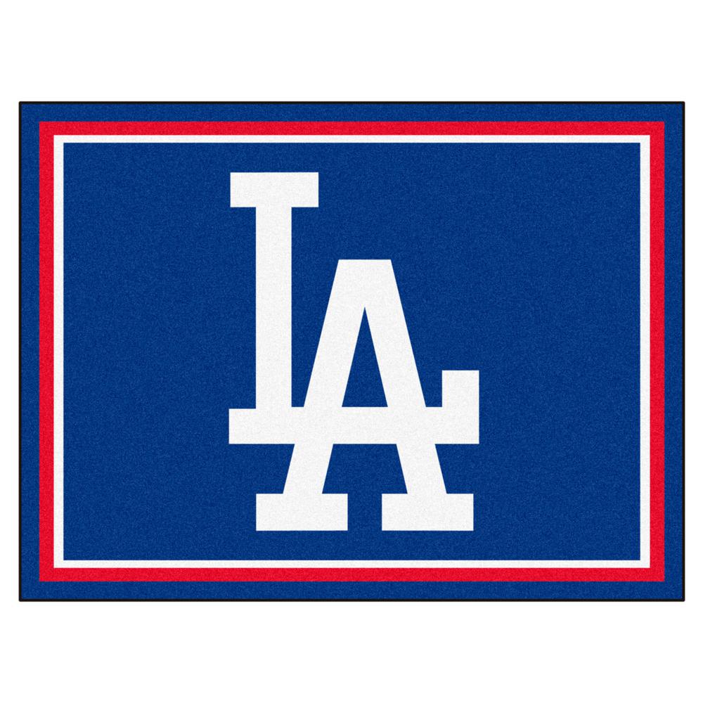 Los Angeles Dodgers Area Rugs The Home Depot Mlb Los Angeles Dodgers Blue 8 Ft X 10 Indoor Area Rug