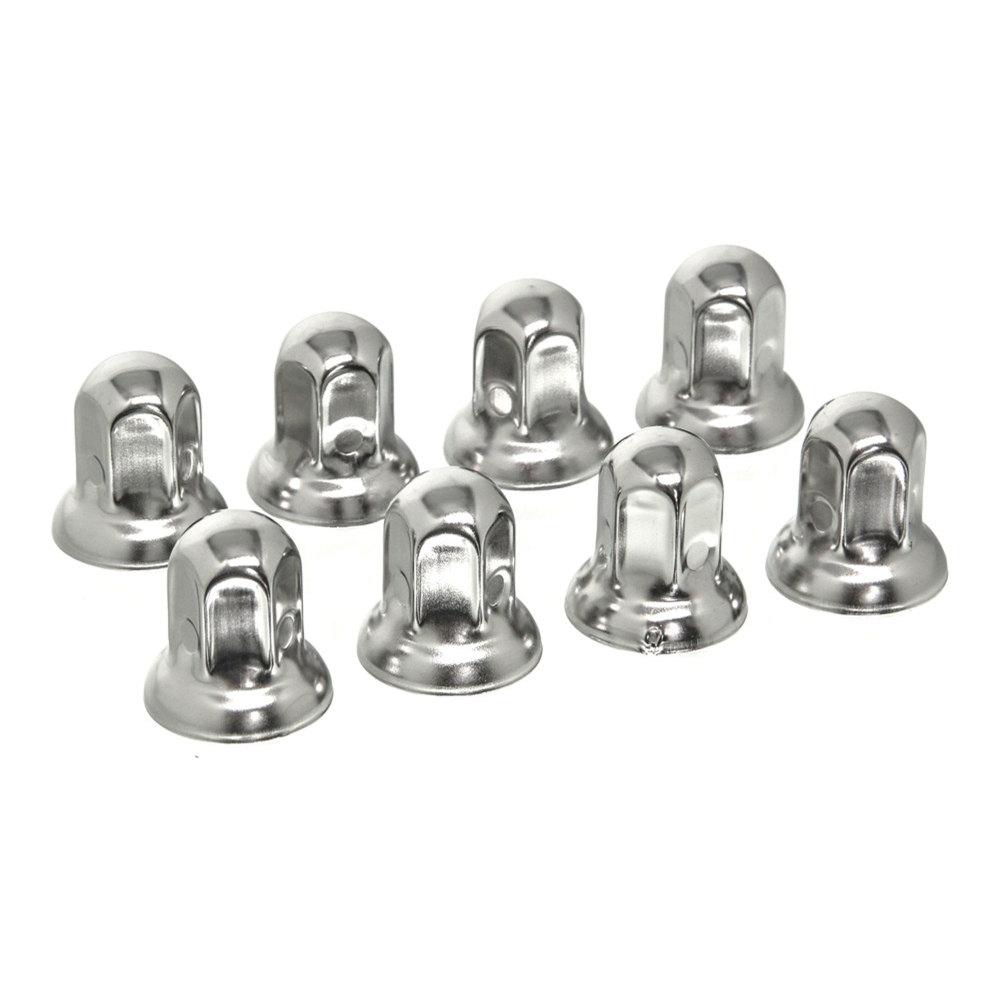 60 Stainless Steel Lug Nut Covers for 1-1//2 Truck Trailer Lug Nuts