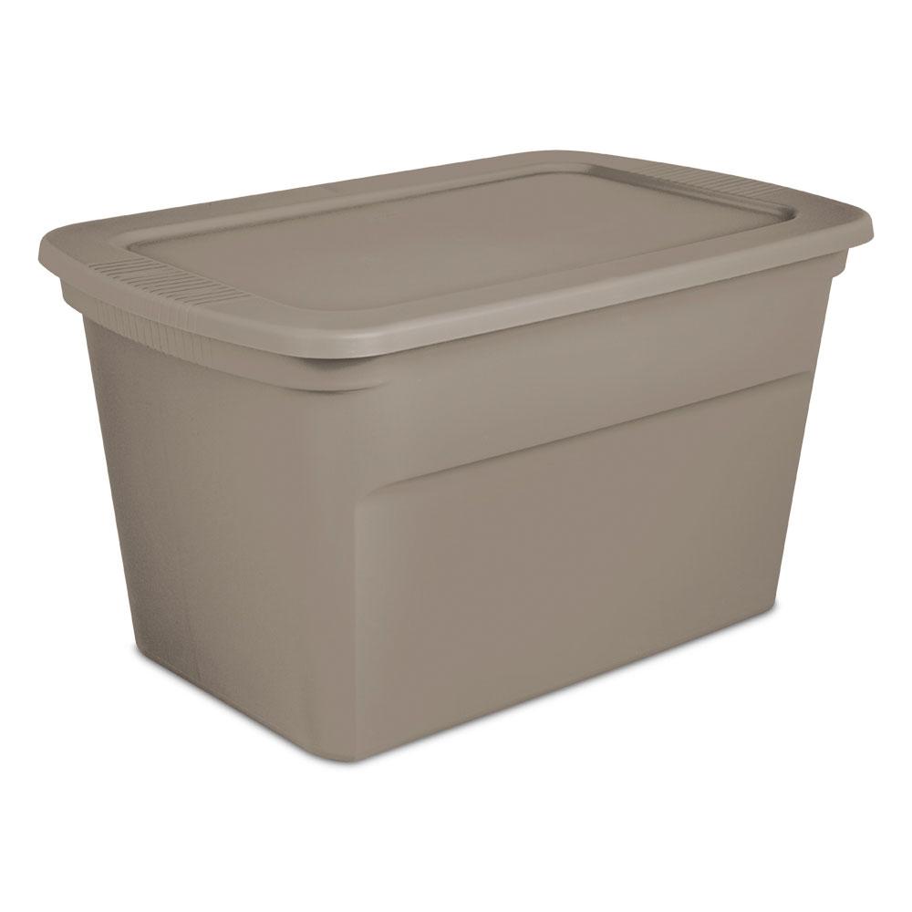 brown storage boxes with lids