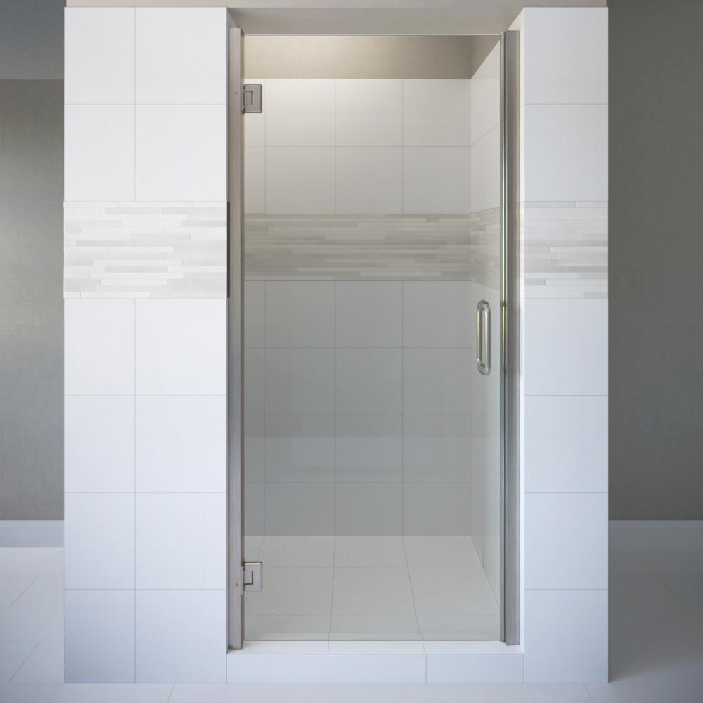 Basco Coppia 28 In X 72 In Semi Frameless Pivot Shower Door In