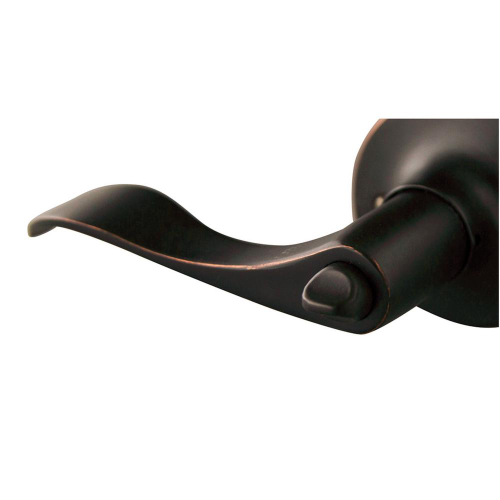Oil Rubbed Bronze Design House 190868 12-Pack Stratford 6-Way Universal Privacy Door Knob