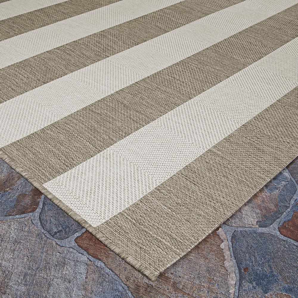 Couristan Afuera Yacht Club Tan Ivory 9 Ft X 12 Ft Indoor Outdoor Area Rug 52296099092125t The Home Depot