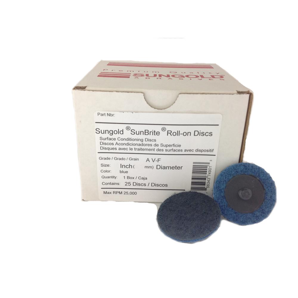 TS Aluminum Oxide Standard Abrasives 843932 7 Quick-Change Surface Conditioning Disc Type FE 40 Units Medium
