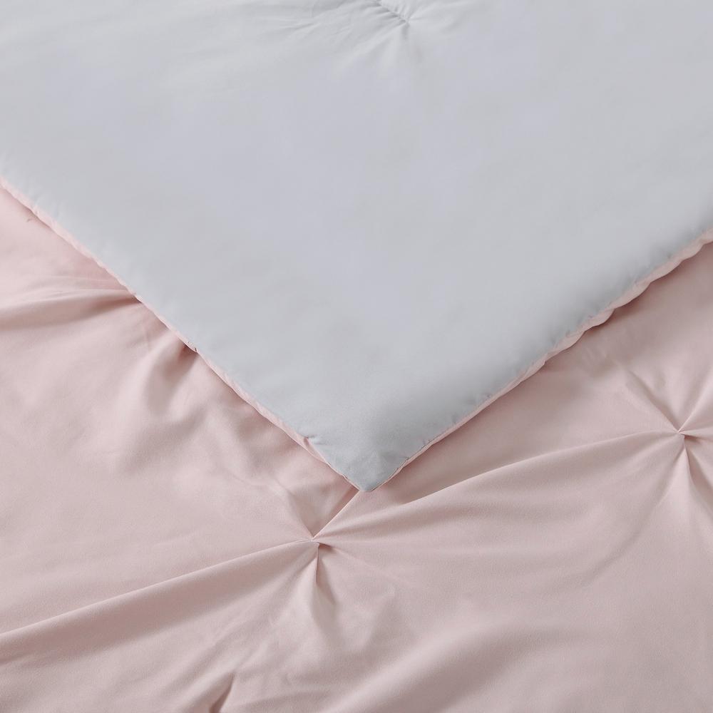 My World Anytime 3 Piece Blush And Silver Grey Full Queen