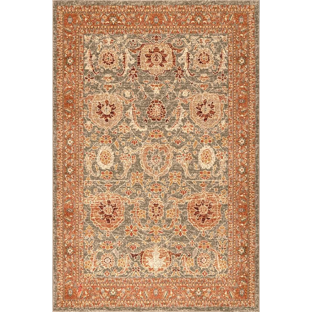 Nuloom Traditional Persian Geraldine Olive 5 Ft X 8 Area Rug