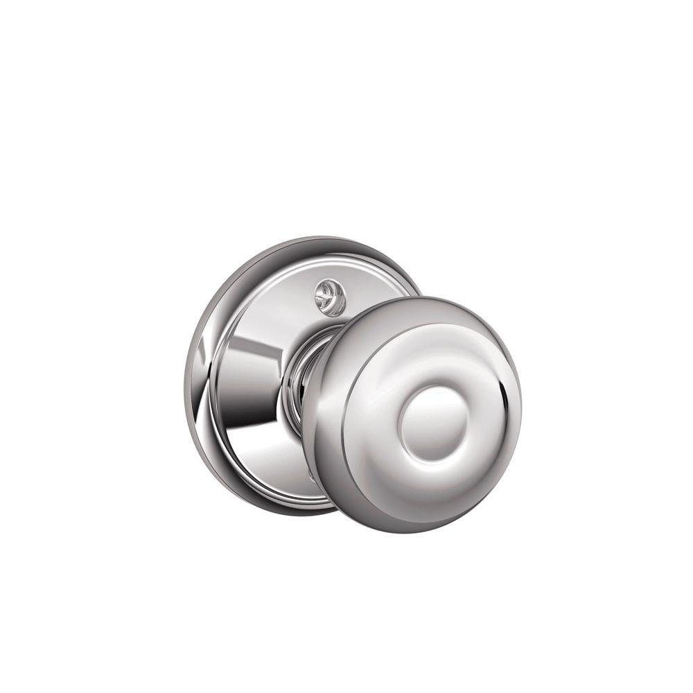 Schlage Bright Chrome Dummy Door KnobF170 GEO 625 The Home
