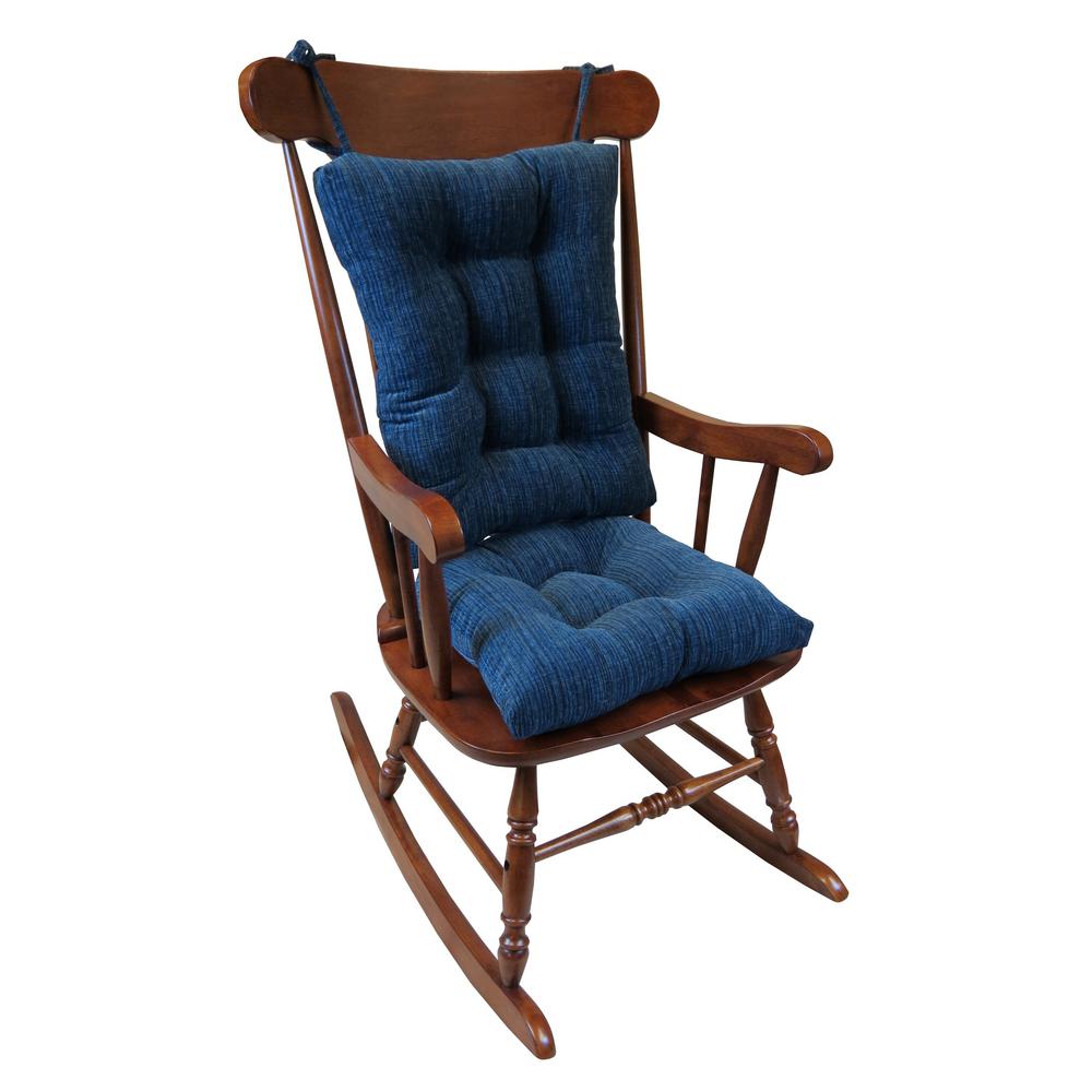 Klear Vu Gripper Polar Chenille Sapphire Jumbo Rocking Chair Cushion