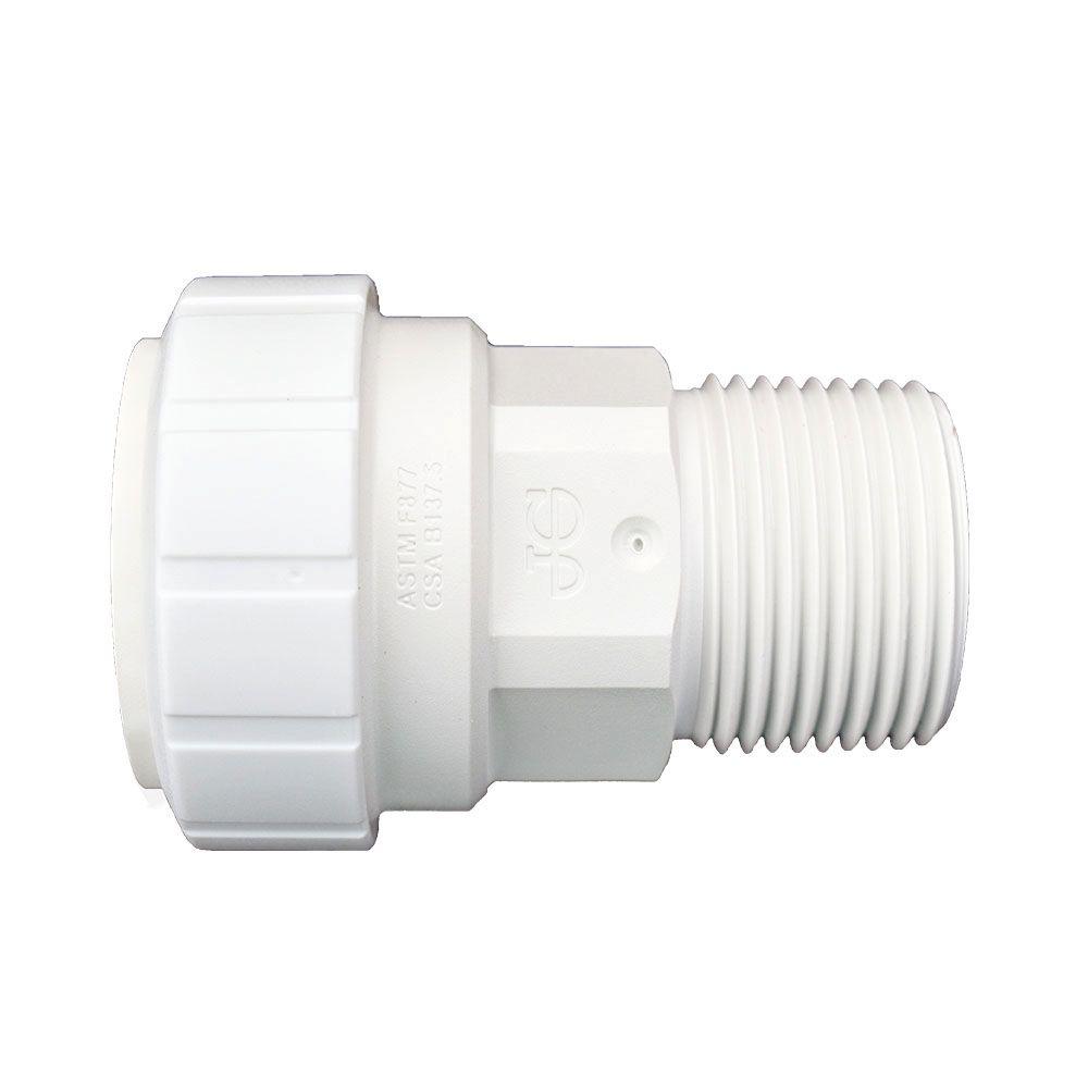 John Guest Speedfit PSEI012024 1//2-Inch CTS by 1//2-Inch NPT Male Connector 10-Pack