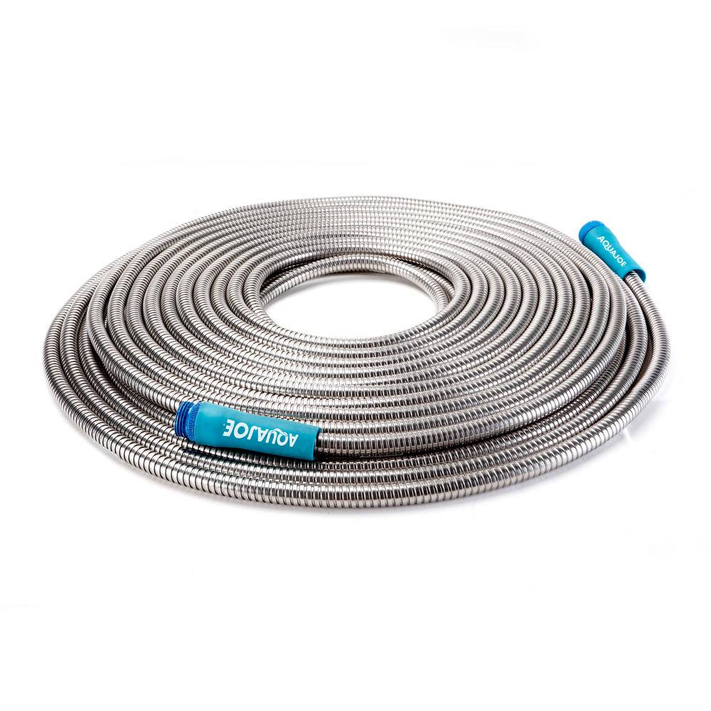 Aqua Joe 1 2 In Dia X 75 Ft Heavy Duty Kink Resistant Lightweight Garden Hose Ajh12 75 The Home Depot