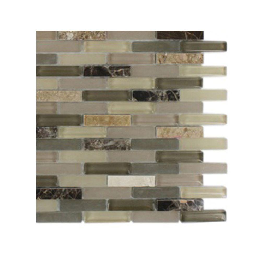 Ivy Hill Tile Cleveland Blanche Mini Brick 3 In X 6 8 Mm Mixed Material Sample