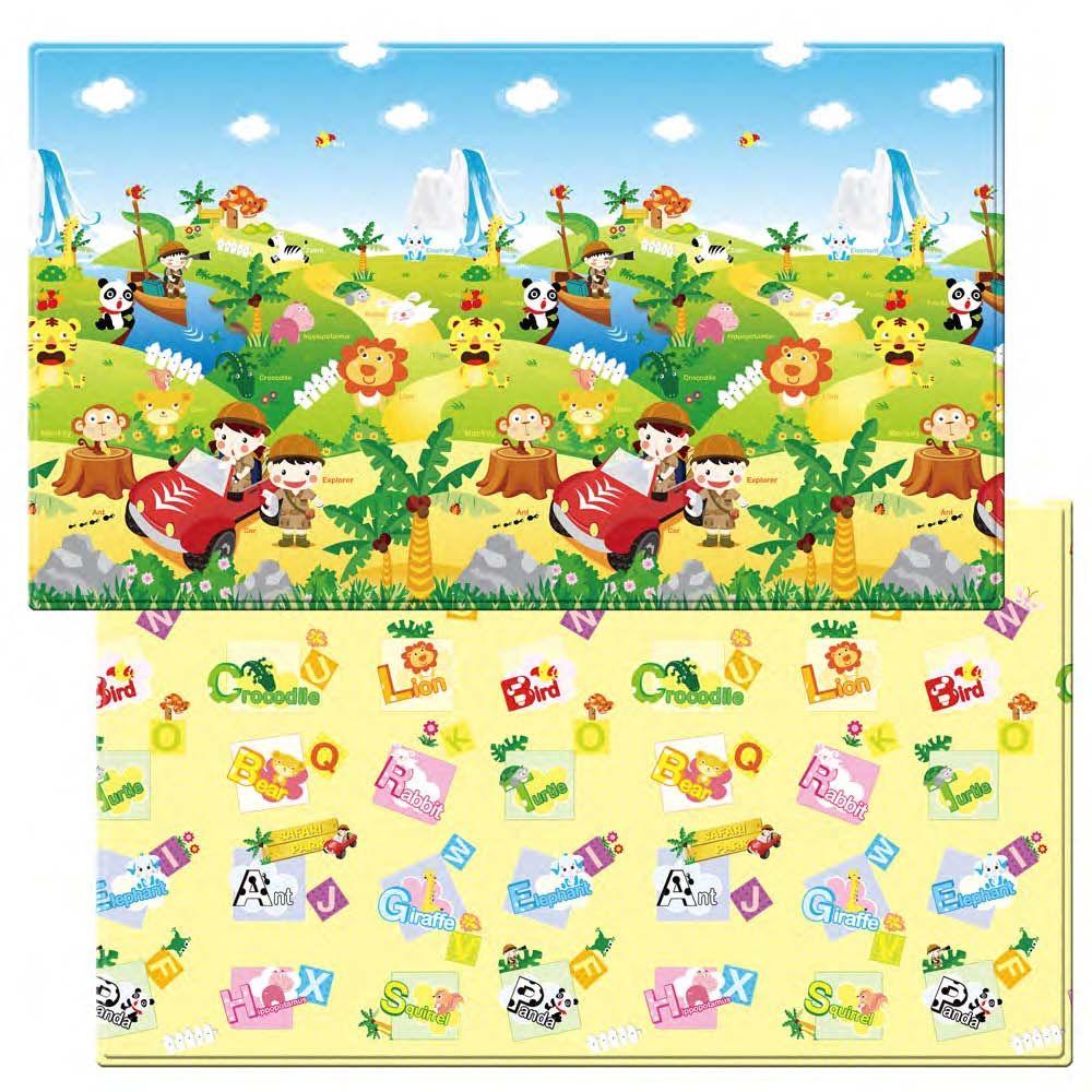 UPC 885637000094 product image for Dwinguler Safari 5 ft. x 8 ft. Play Mat, Variety of colors with alphabet letters | upcitemdb.com