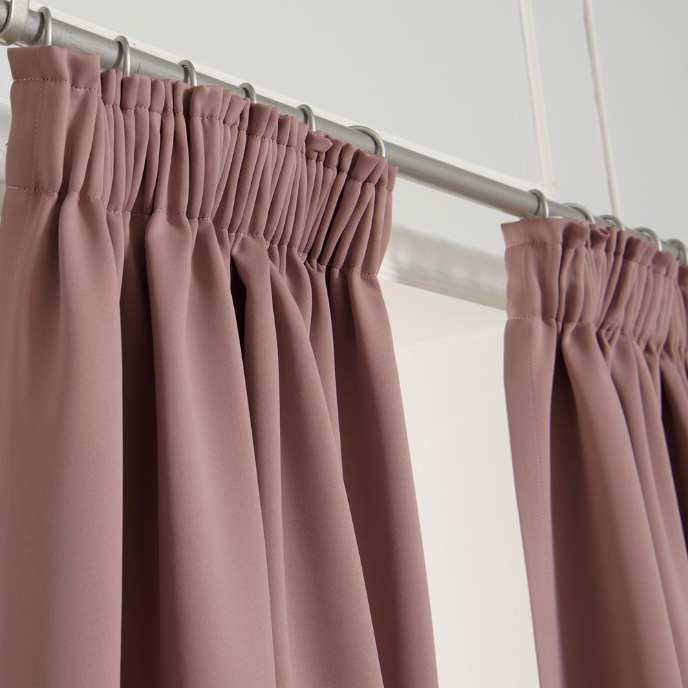 Best Home Fashion 84 In L Pencil Pleat Blackout Curtains In Mauve