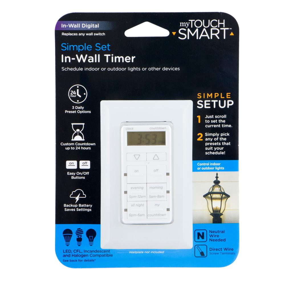 Intermatic St01 Heavy Duty In Wall Timer Lcd Digital Clock And Readout 42 42 On Off Per Week Single Energy Avenue