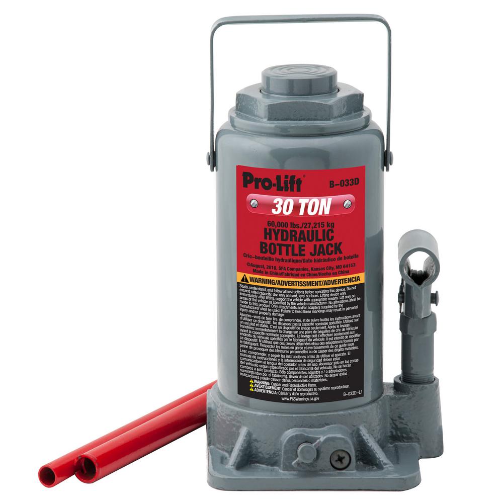 Pro Lift 30 Ton Bottle Jack B 033d The Home Depot