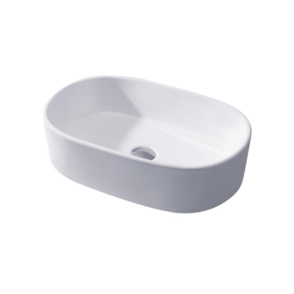 Square Porcelain Ceramic Vessel Vanity Sink Bowl Bathroom Basin Above Counter